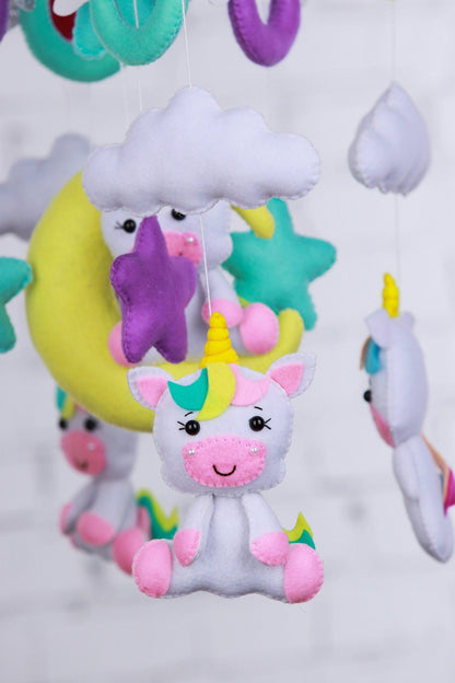 Sky Unicorn Baby Mobile - WoollyFox