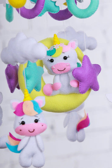 Sky Unicorn Baby Mobile - WoollyFox