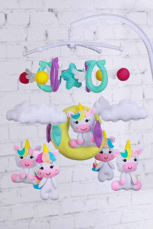 Sky Unicorn Baby Mobile - WoollyFox