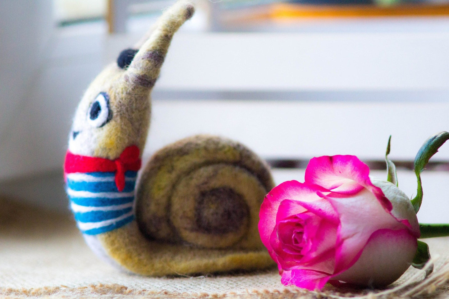 Snail Needle Felted Animal - WoollyFox