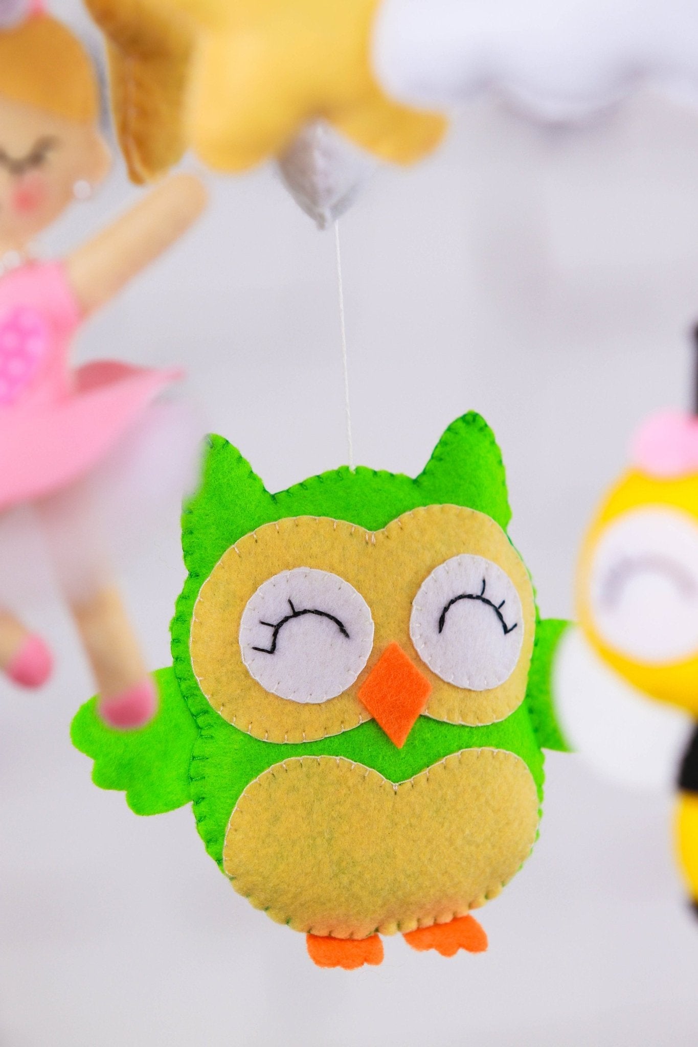 Star And Animal Baby Mobile - WoollyFox