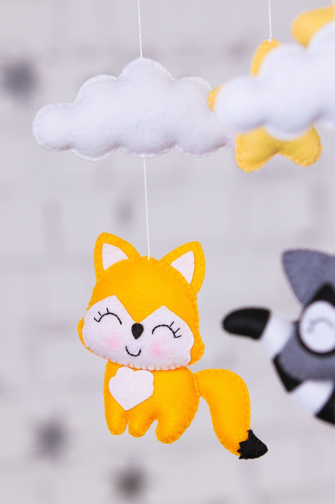 Star And Animal Baby Mobile - WoollyFox