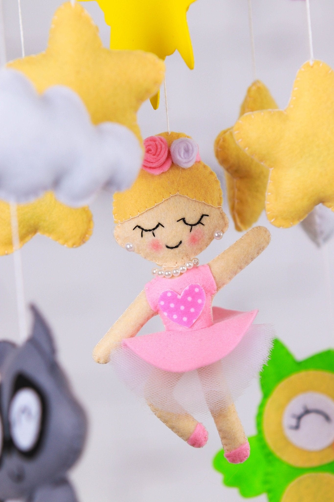 Star And Animal Baby Mobile - WoollyFox