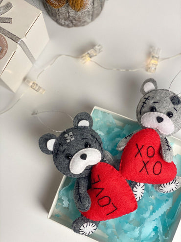 Teddy Bear With Heart - WoollyFox
