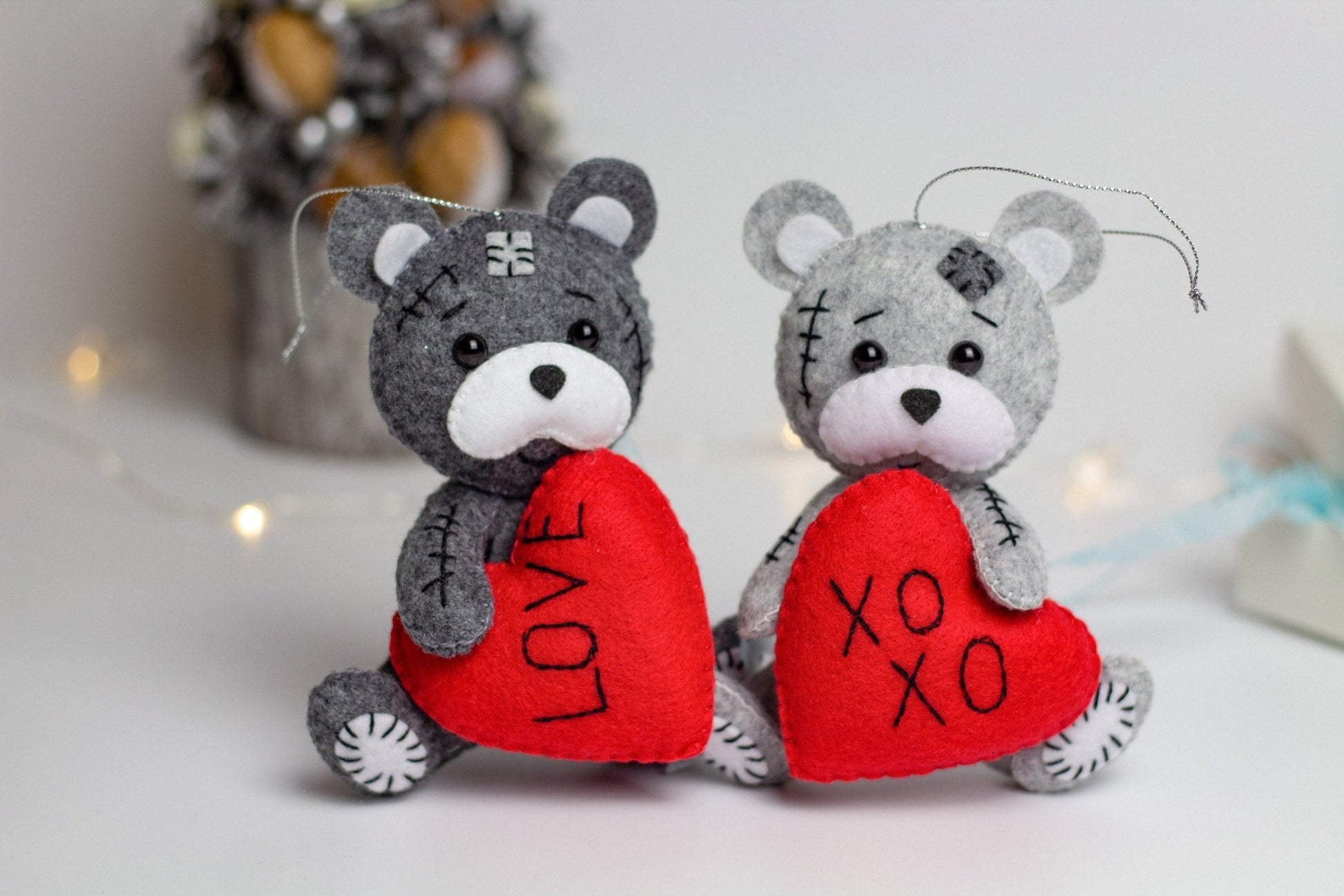 Teddy Bear With Heart - WoollyFox