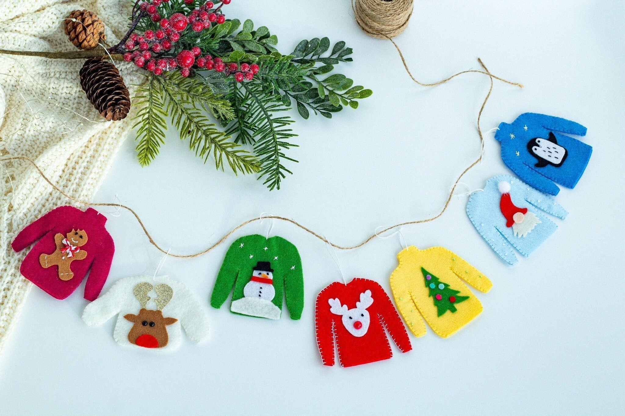 Ugly Sweater Garland - WoollyFox