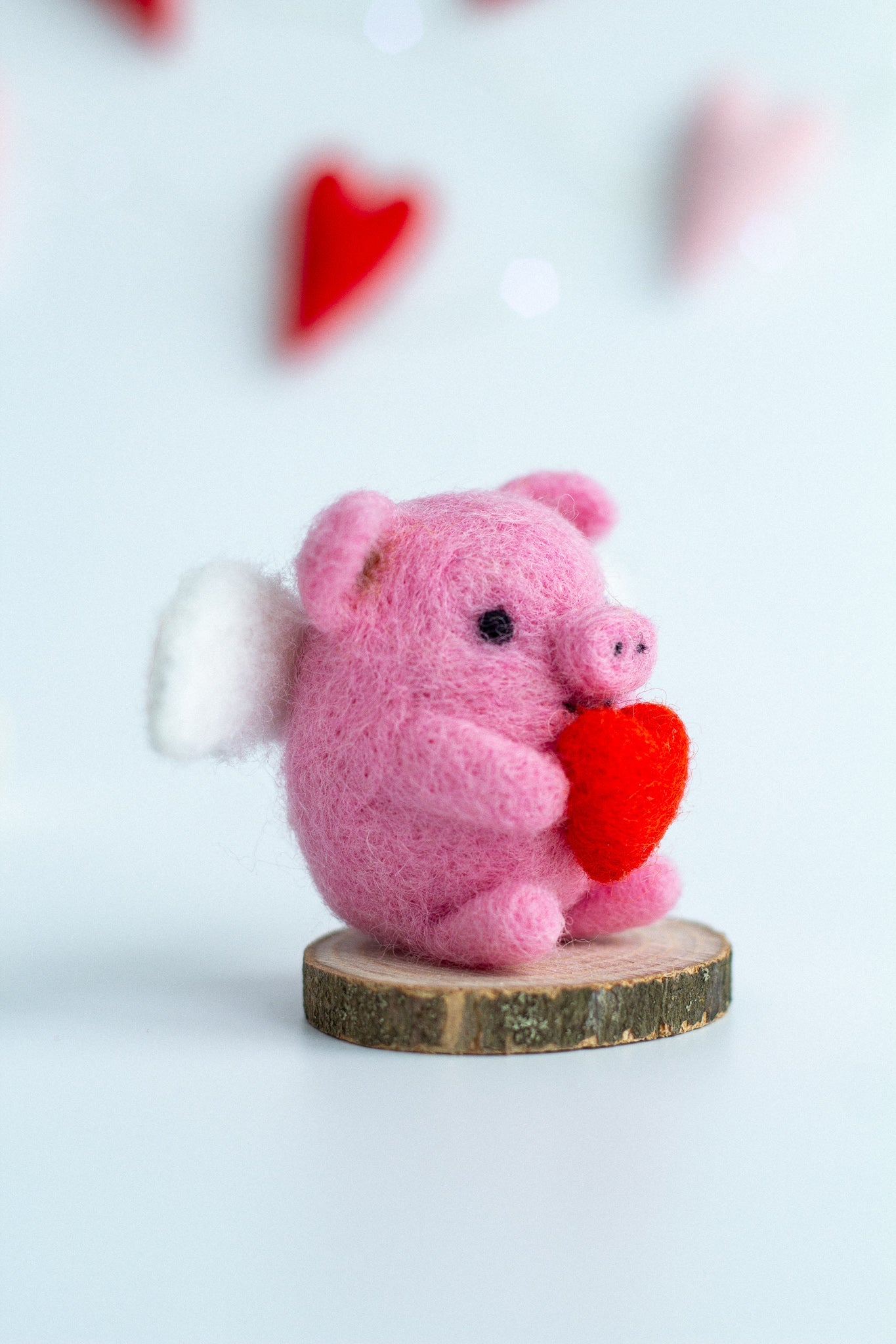 Valentine's Day Wool Pig - WoollyFox