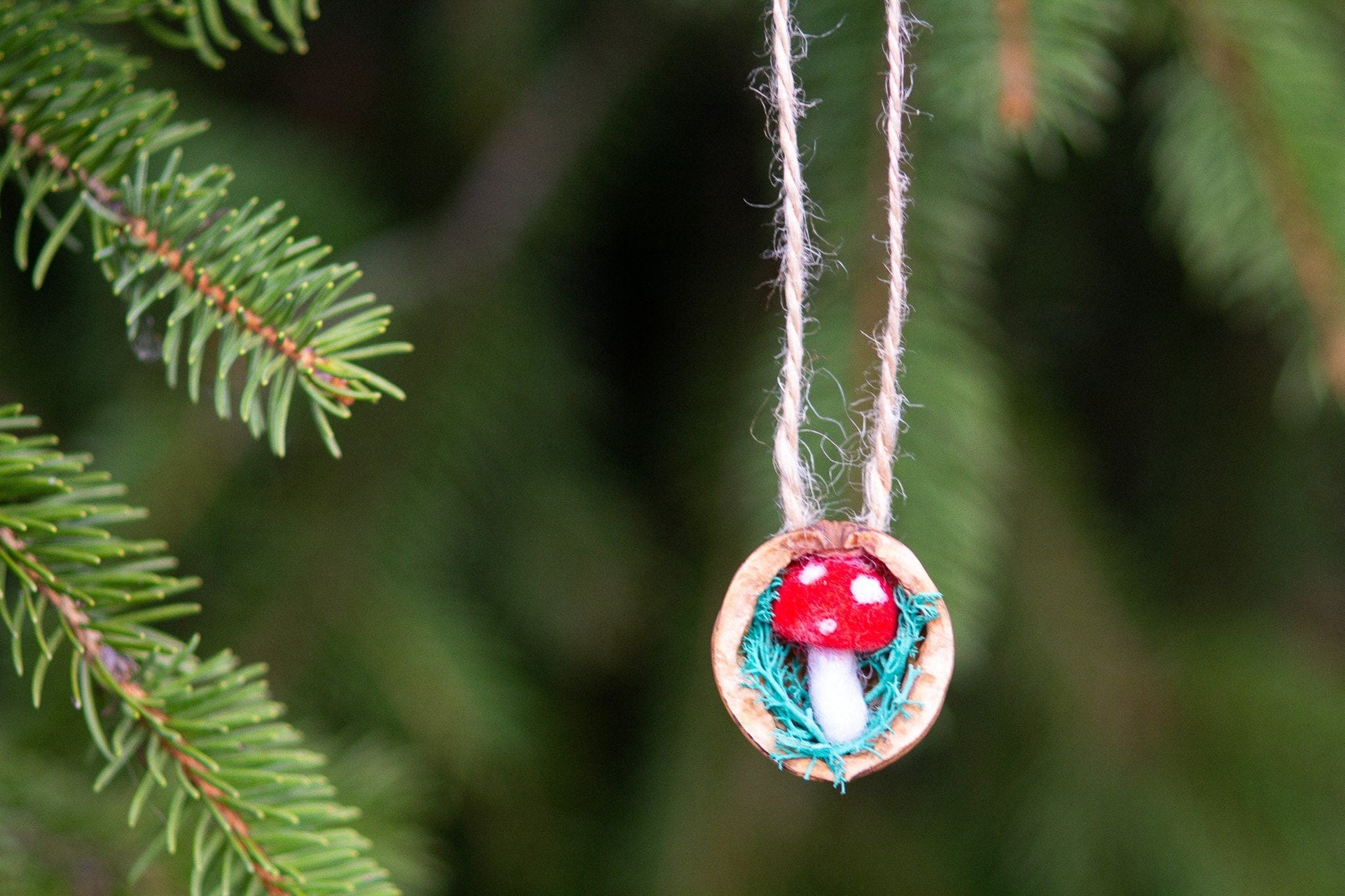 Walnut Shell Tree Ornaments - WoollyFox