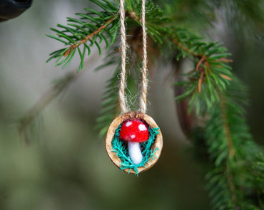 Walnut Shell Tree Ornaments - WoollyFox
