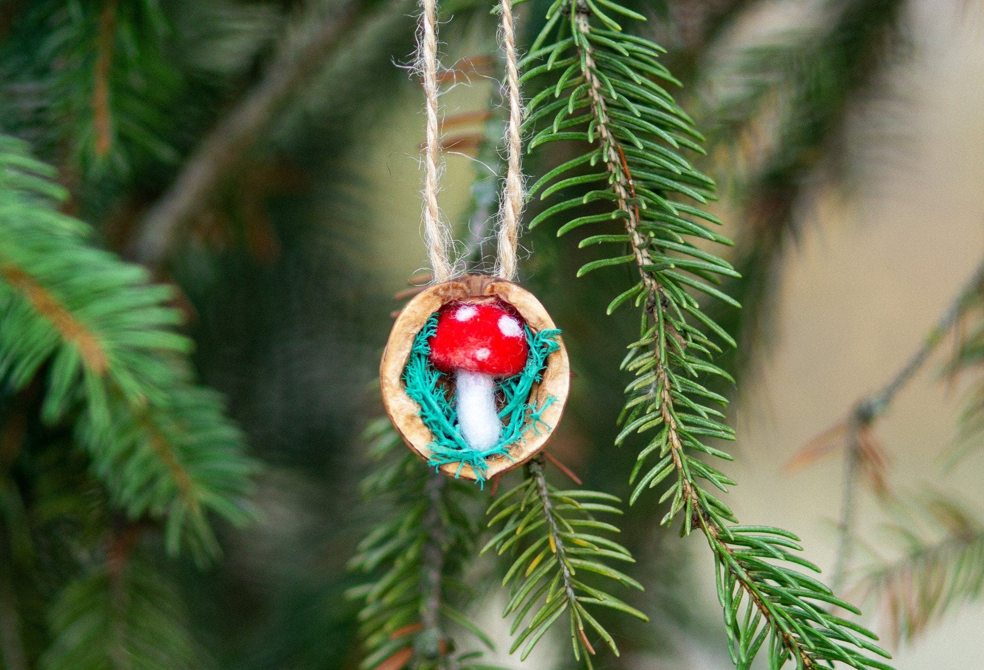 Walnut Shell Tree Ornaments - WoollyFox