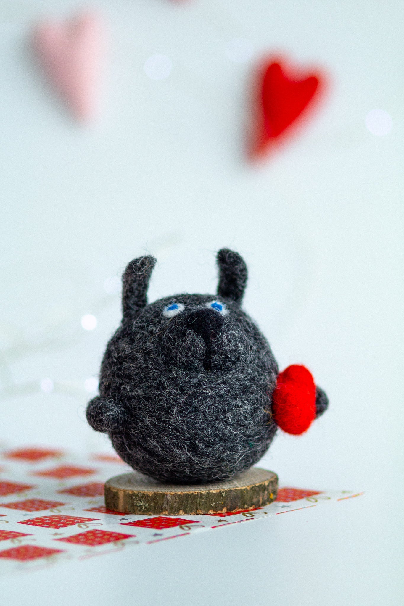 Wolf Ornament For Valentine's Day - WoollyFox