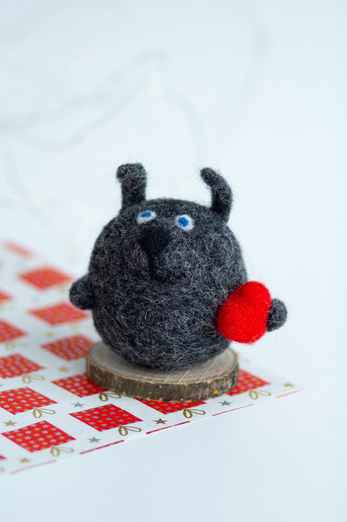 Wolf Ornament For Valentine's Day - WoollyFox