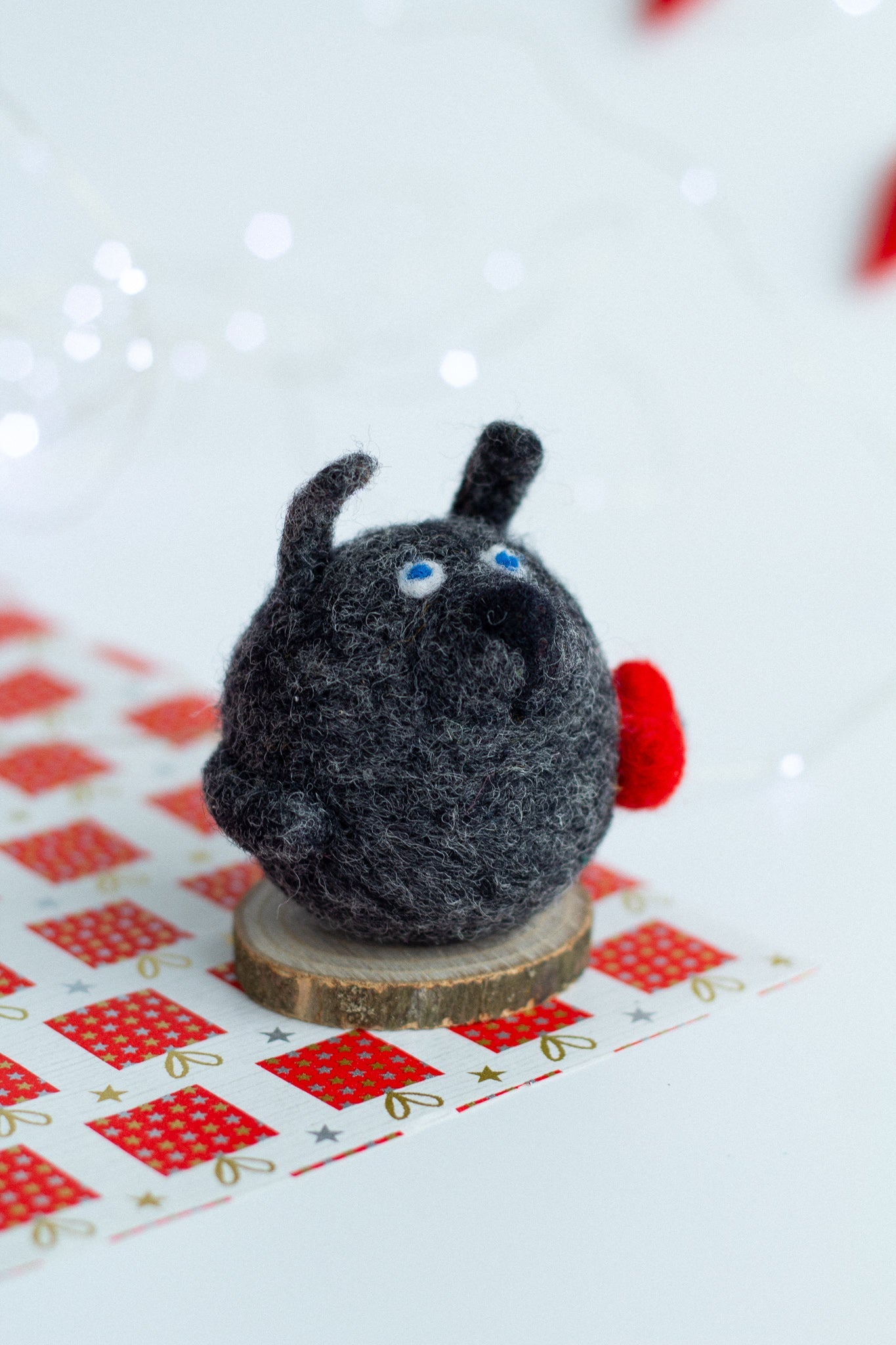 Wolf Ornament For Valentine's Day - WoollyFox