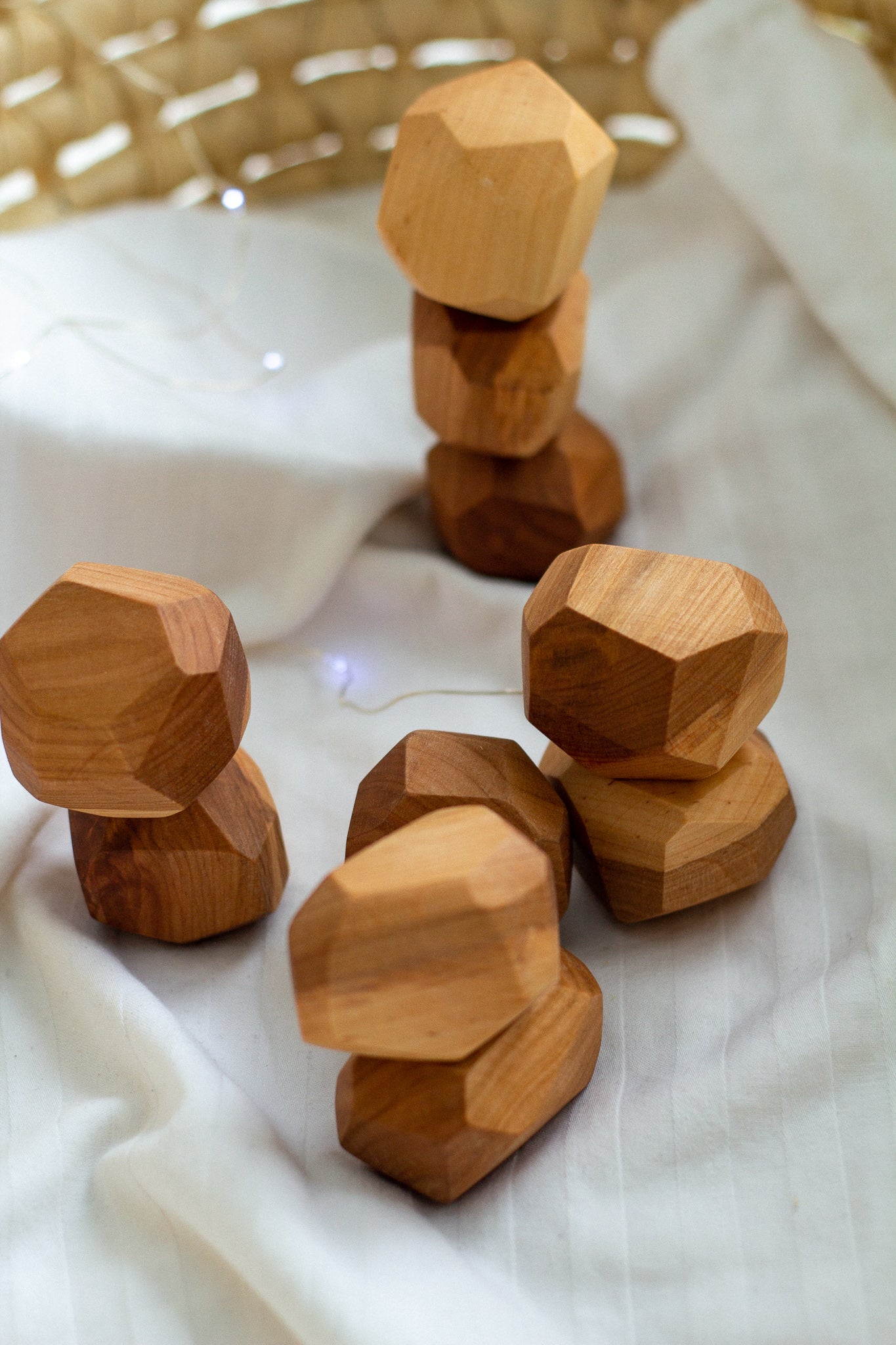 Wooden Balancing Stones - WoollyFox