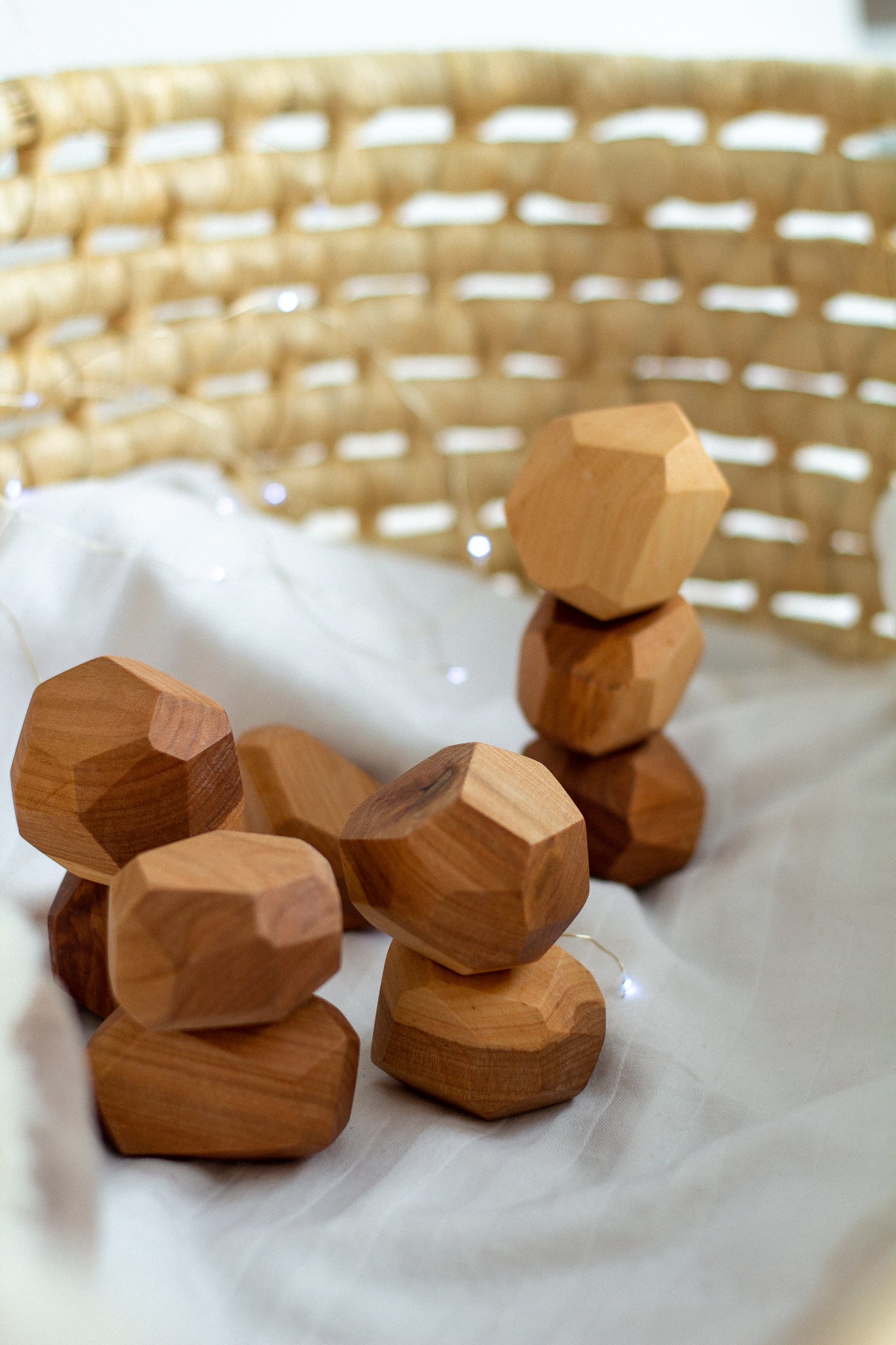 Wooden Balancing Stones - WoollyFox