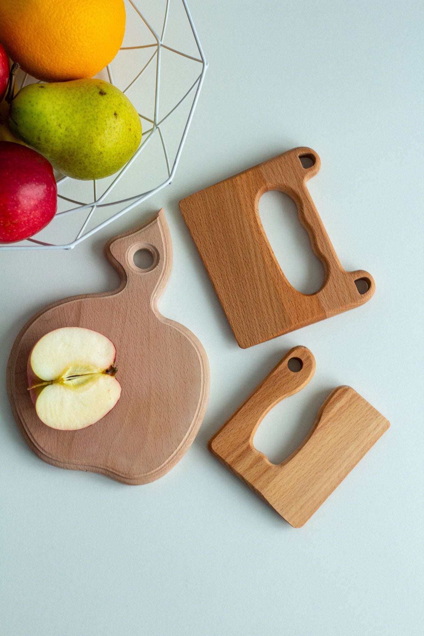 Wooden Cutting Board and Tools Set - WoollyFox