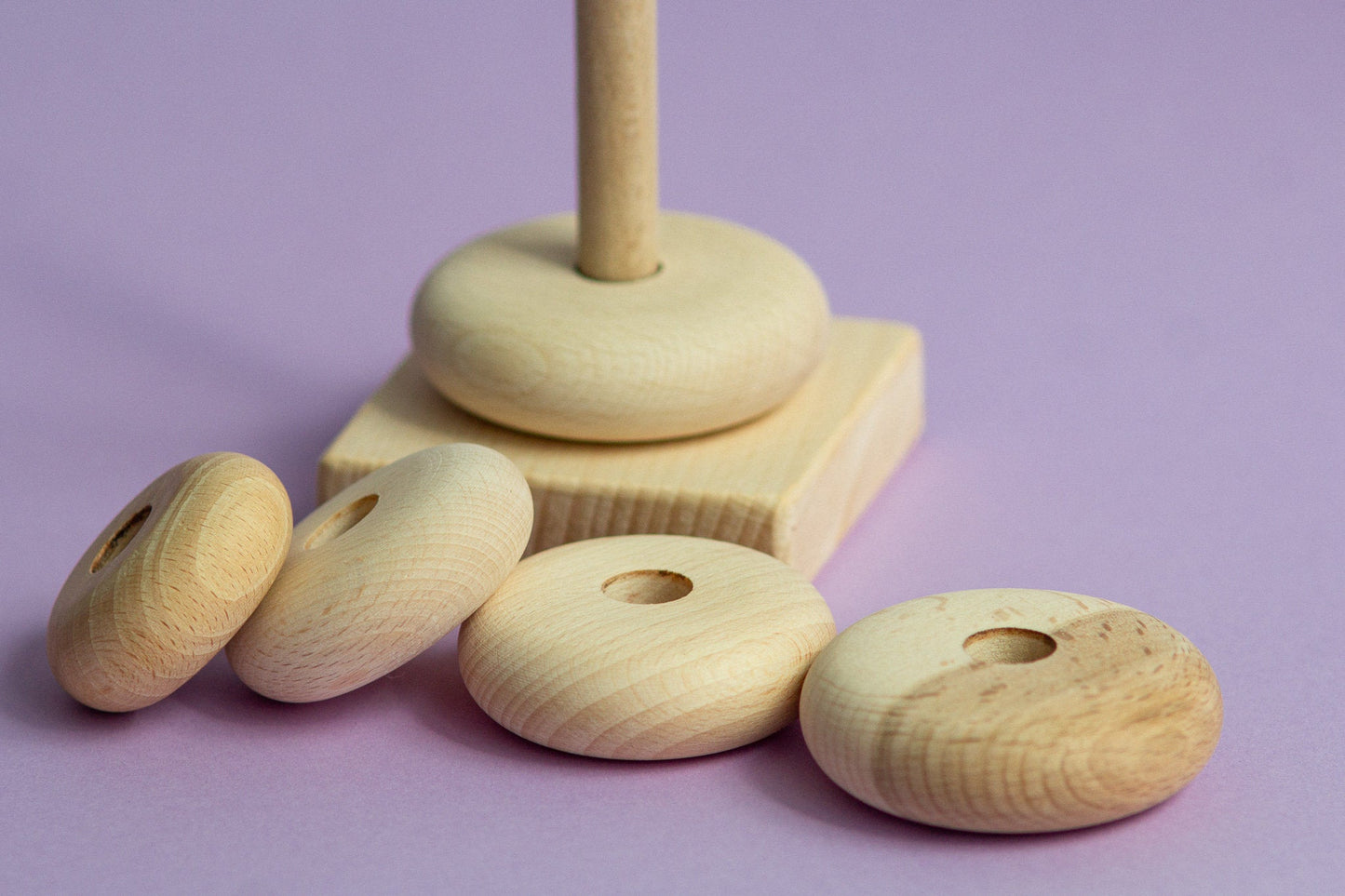 Wooden Pyramid Ring Stacker - WoollyFox