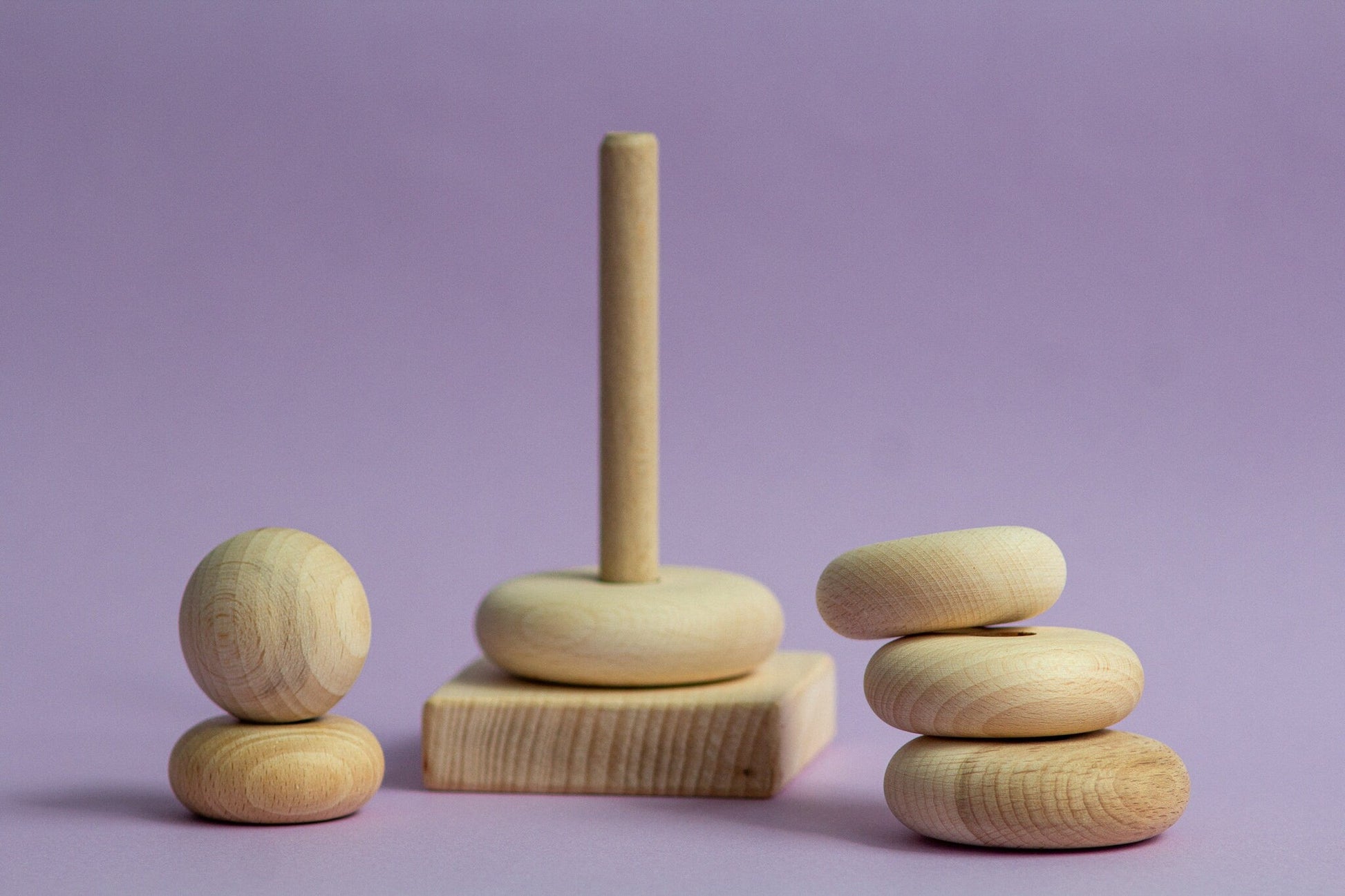Wooden Pyramid Ring Stacker - WoollyFox