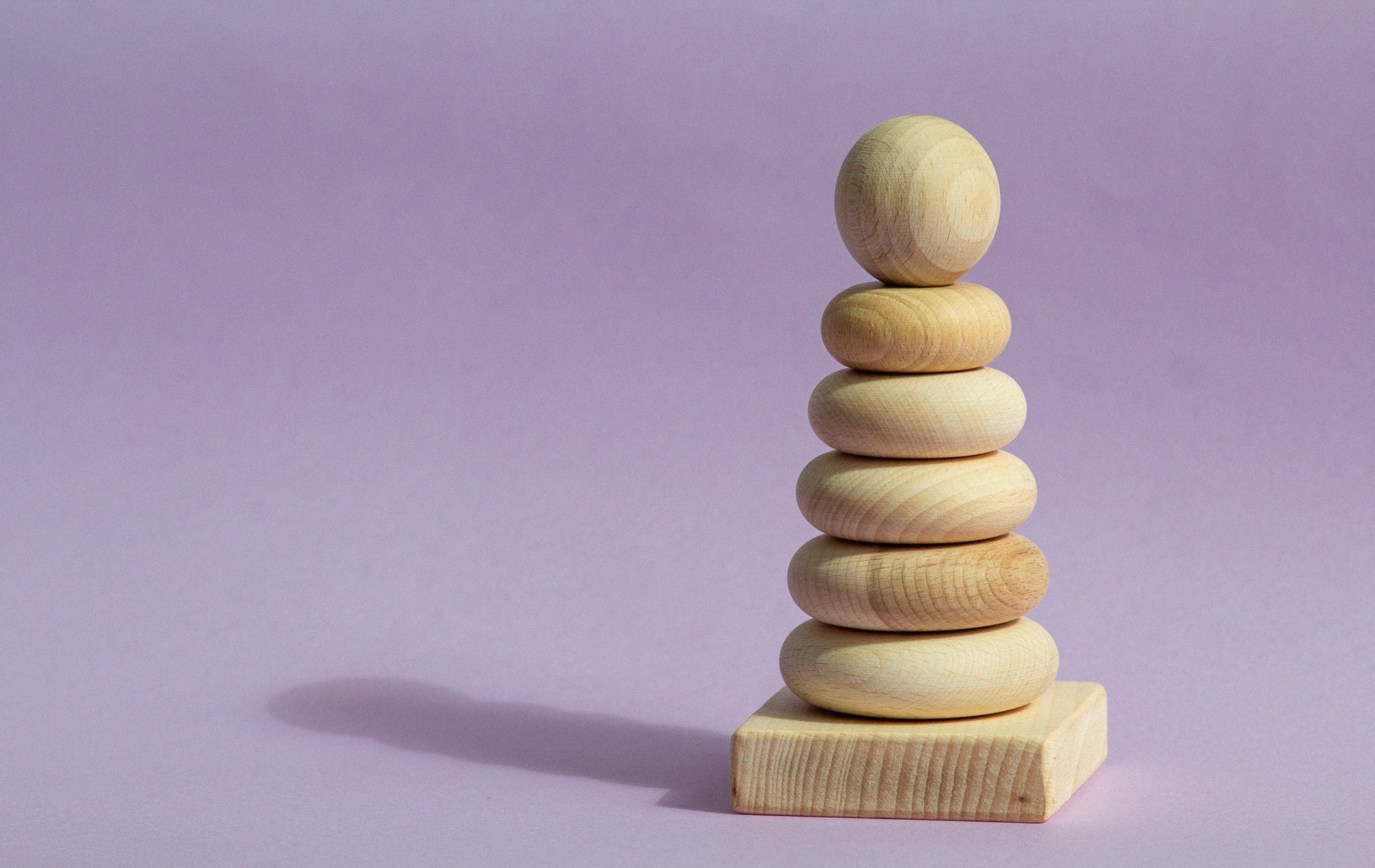 Wooden Pyramid Ring Stacker - WoollyFox