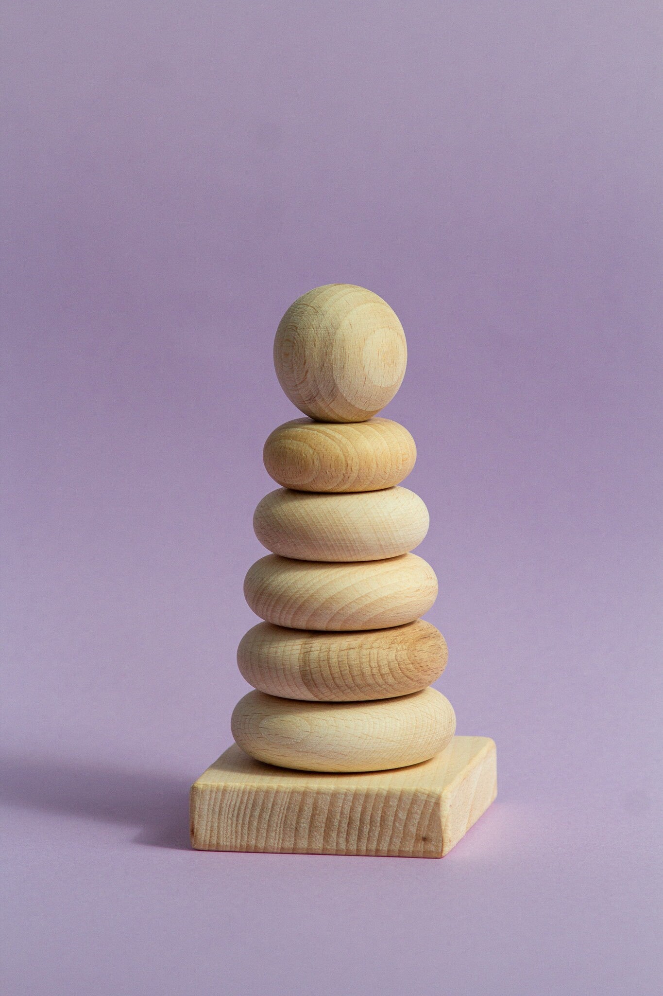 Wooden Pyramid Ring Stacker - WoollyFox