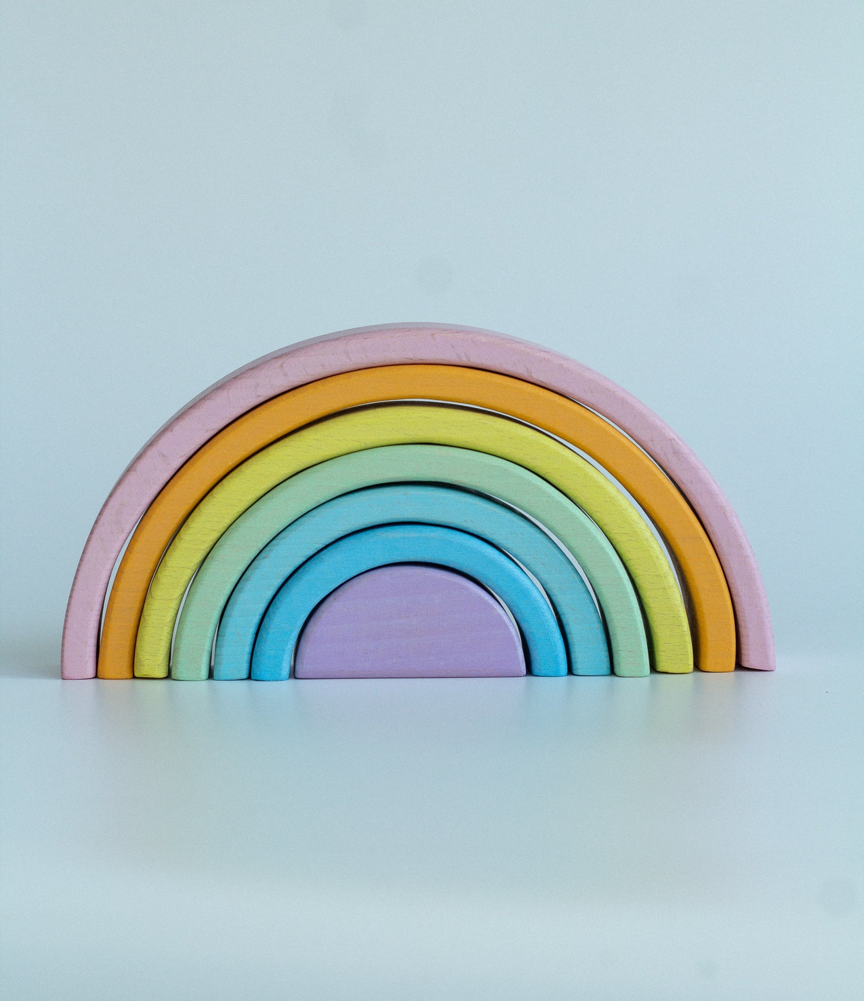 Wooden Rainbow Toy - WoollyFox