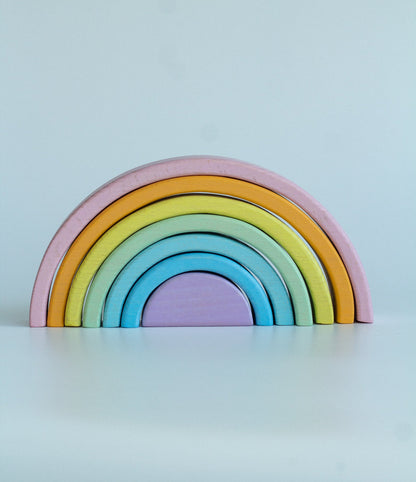 Wooden Rainbow Toy - WoollyFox