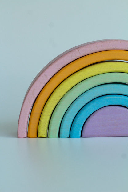 Wooden Rainbow Toy - WoollyFox