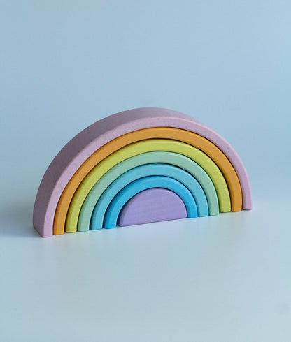 Wooden Rainbow Toy - WoollyFox
