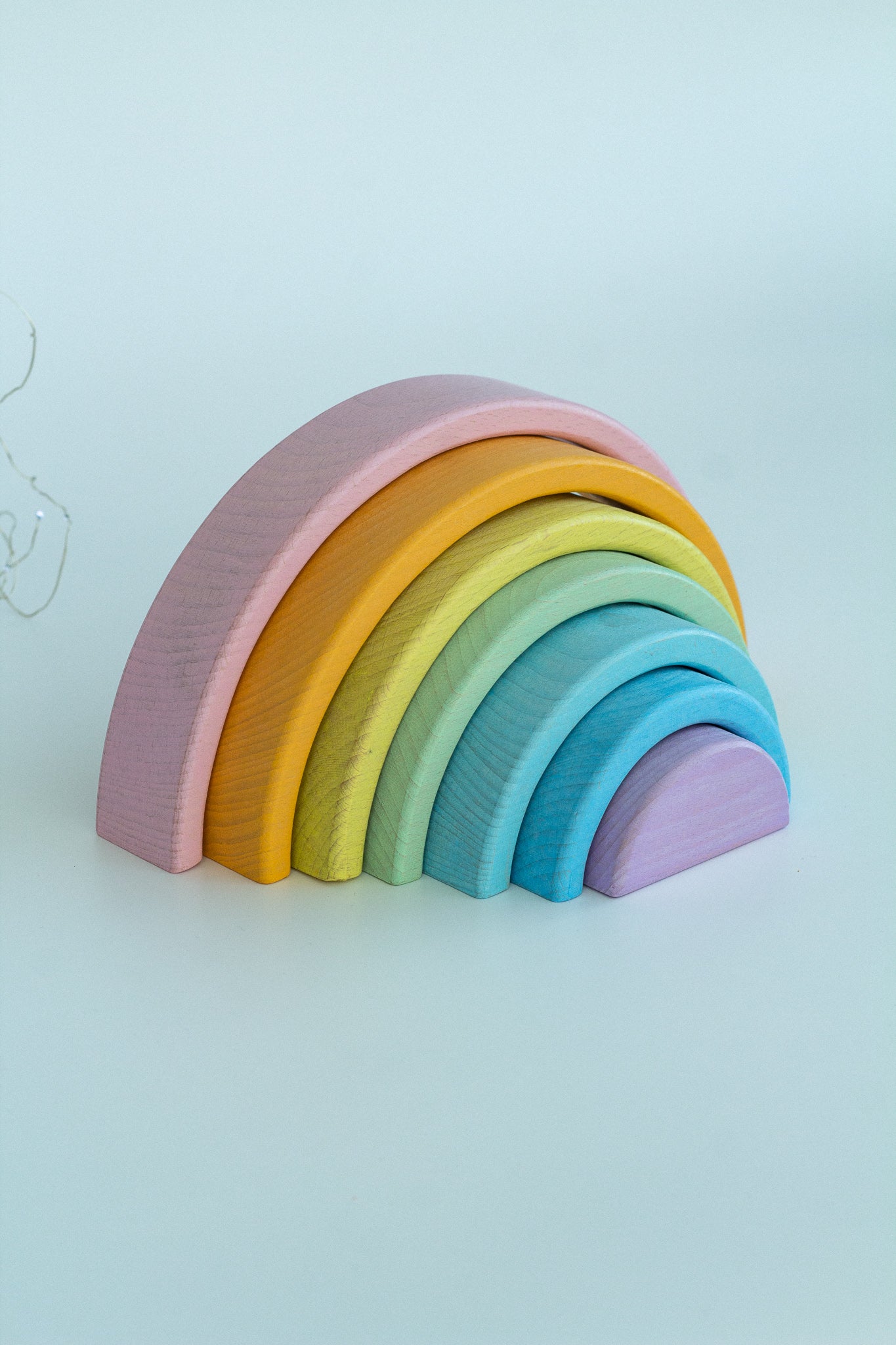 Wooden Rainbow Toy - WoollyFox