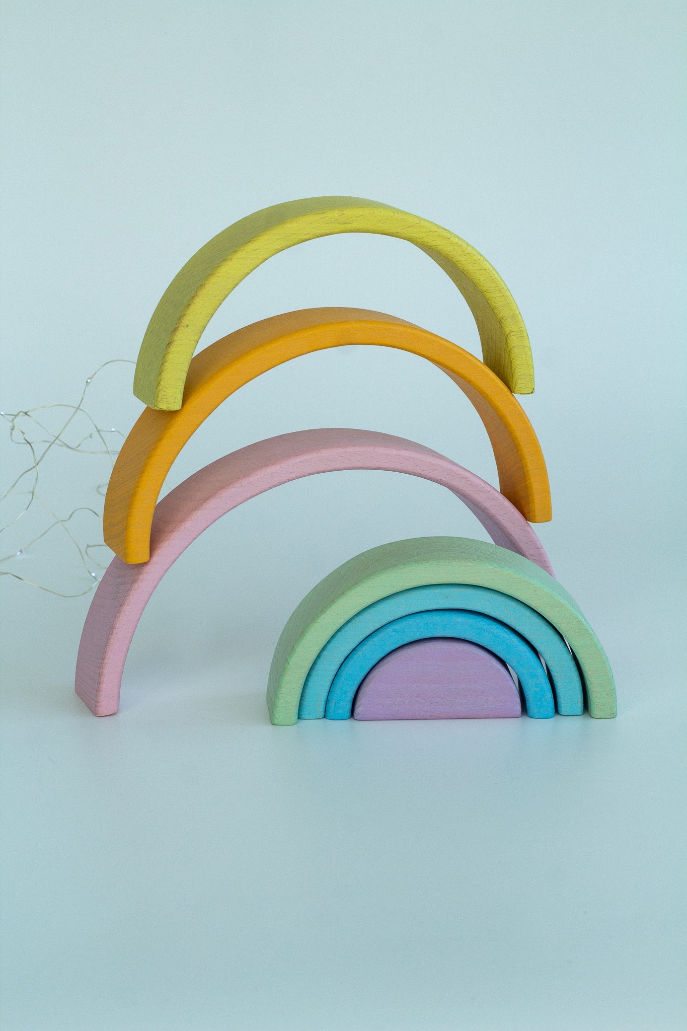 Wooden Rainbow Toy - WoollyFox