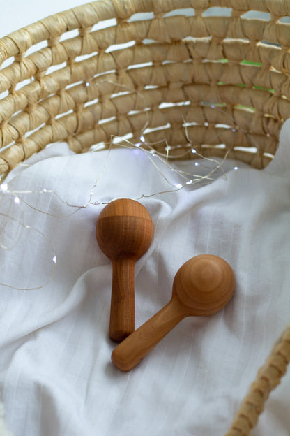 Wooden Rattle - WoollyFox