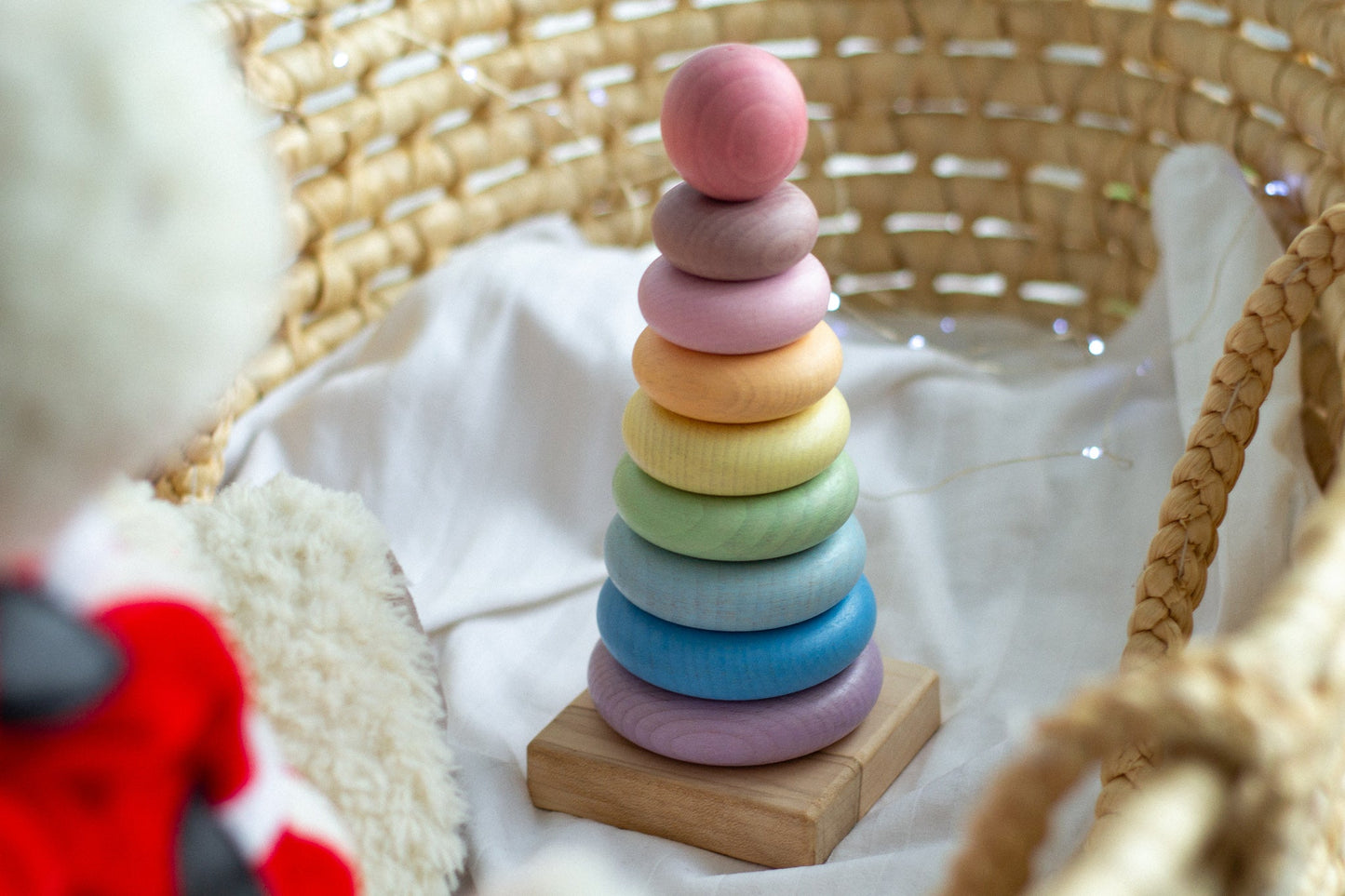 Wooden Ring Pyramid - WoollyFox