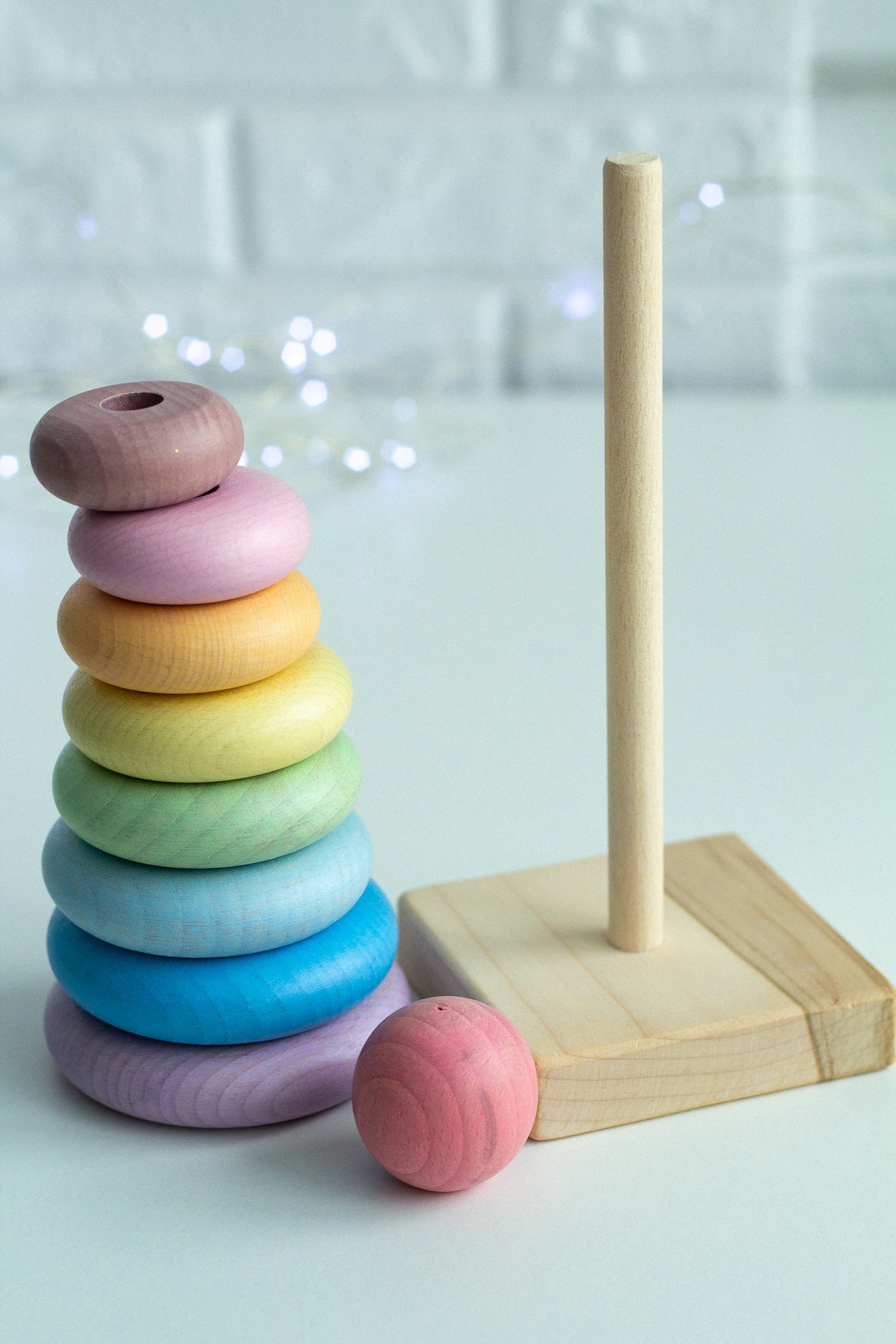 Wooden Ring Pyramid - WoollyFox