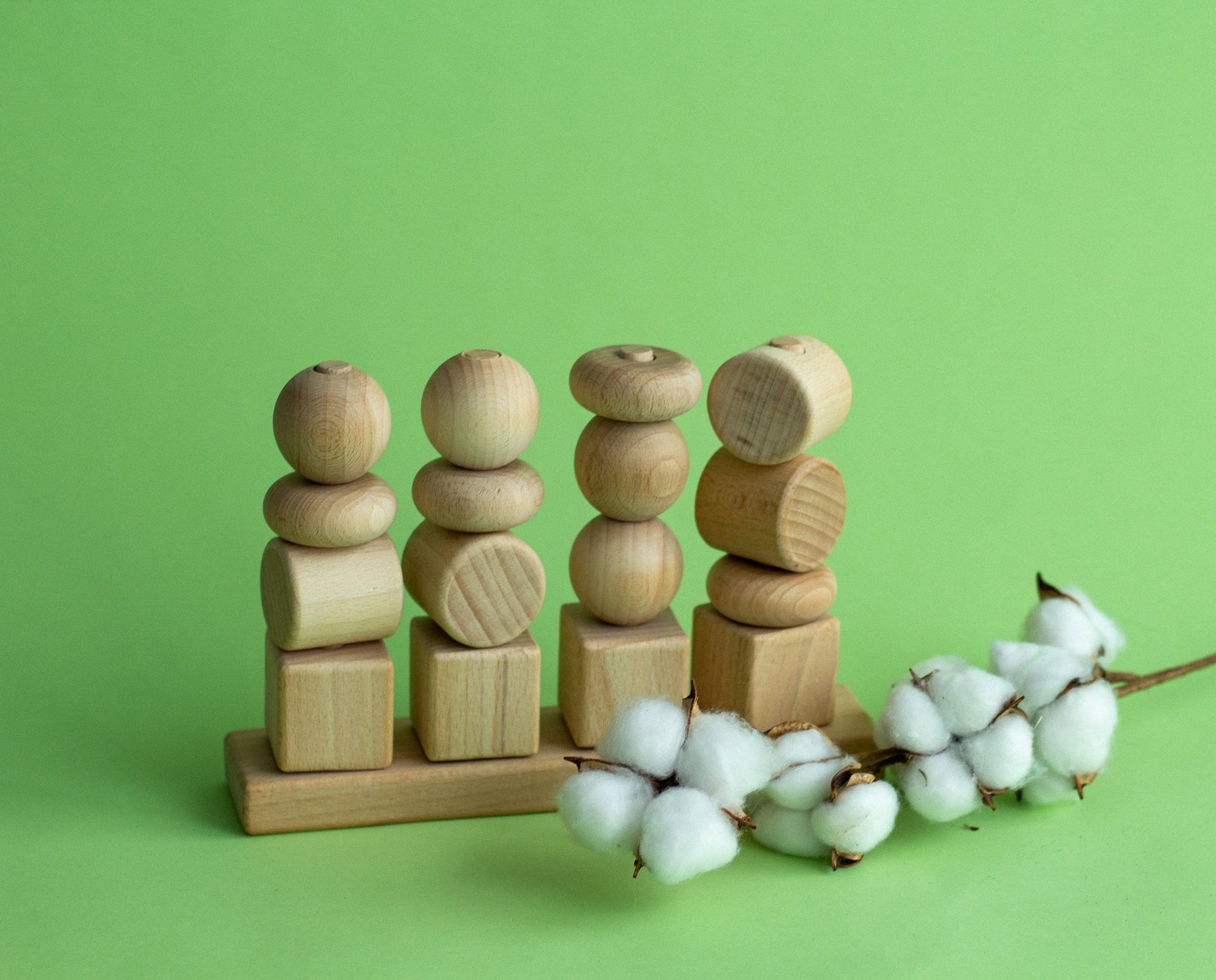 Wooden Stacking Toy - WoollyFox