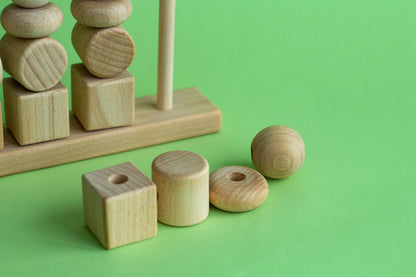 Wooden Stacking Toy - WoollyFox