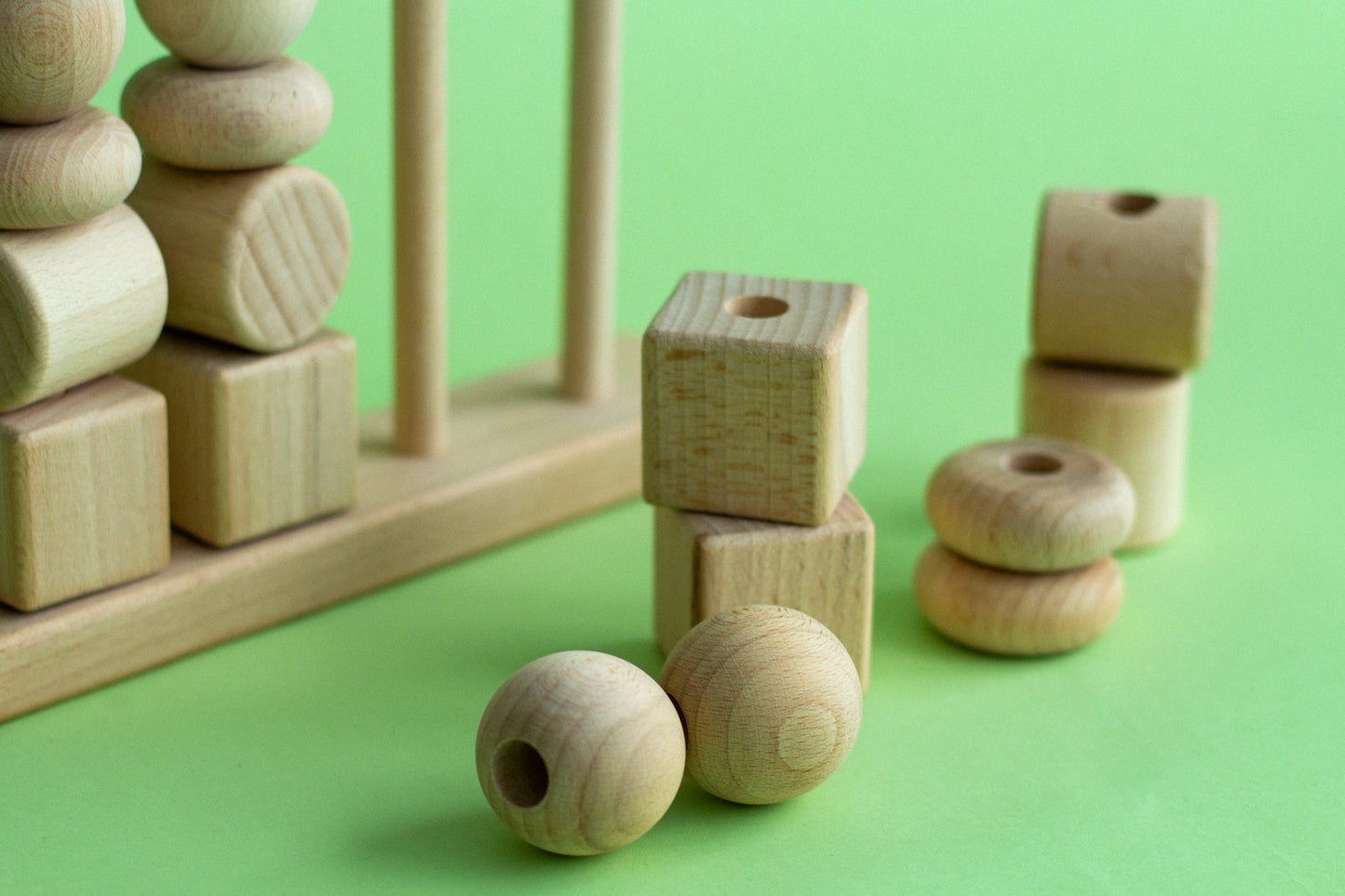 Wooden Stacking Toy - WoollyFox